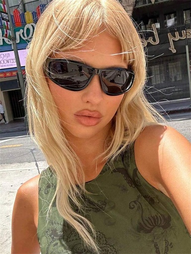 Lentes Envolventes Negros Y2K
