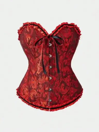Corset Rojo y Negro 