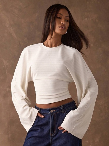 [sz25091654844888984] Blusa de Manga Acampanada