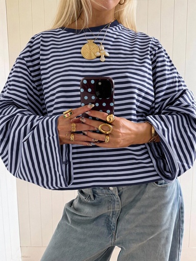 [sz260727111372824331528] Blusa de Rayas Azul