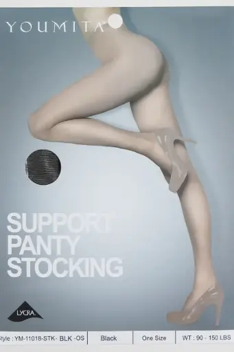 [11018-HSY-ONE-6-BLK SUPPORT PANTY STOCKYNG YOUMITA] Pantimedia 11018 YOUMITA