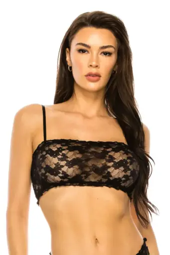 Bralette con Encaje Flores