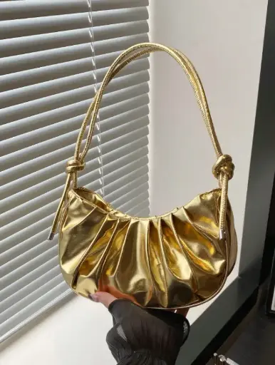 [sg25022678392118122 shein] Bolso Chico Dorado