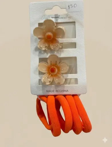 [FASHION JEWELRY BROCHE PINZA FLOR] Pinzas de Flor con Ligas