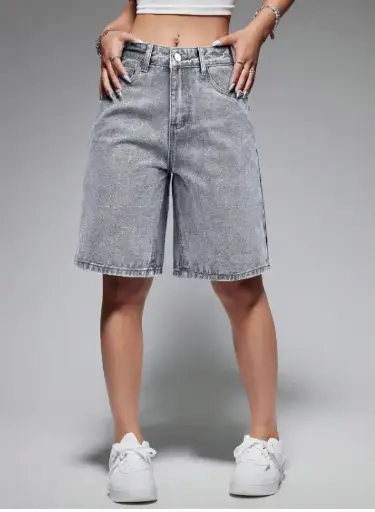 Short Bermuda Azul Deslavado